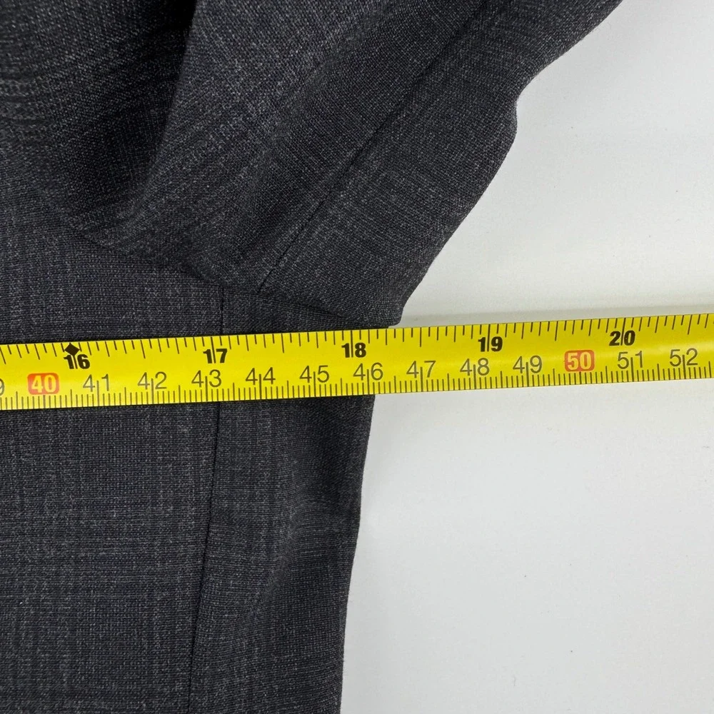Reaction Kenneth Cole Techni Cole Boys Blazer Suit Jacket‎ Gray Plaid Size 16R